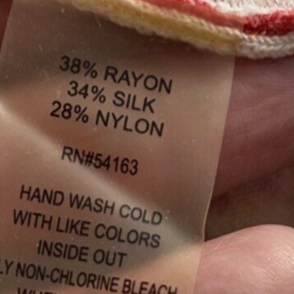 Calvin Klein Silk Blend Top Woman Multicolor Short Sleeve~Size XL - Picture 3 of 6